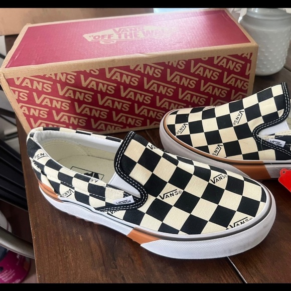 Vans Checkerboard Slip-On Sneakers - Picture 1 of 3
